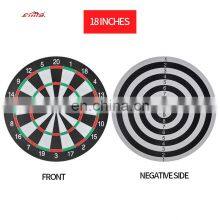 Factory Wholesale Price 18 Inch Double Sided Dart Board For Sisal Board Game For Children Darts Board Pins thumbnail-2