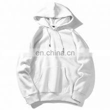 Custom Logo 280gsm High Quality 100% Polyester Plain White Pullover Sweatshirts Oversized Blank Hoodies for Men/