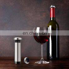 SS Custom Leakproof Pump Reusable Sealer Silicone Vacuum Cork Wine Bottle Stopper thumbnail-1