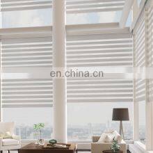 Motorized Smart Indoor Room Wifi Tubular Motor Sun Shade Waterproof Horizontal Window Blind Dual Layer Zebra Blinds thumbnail-4