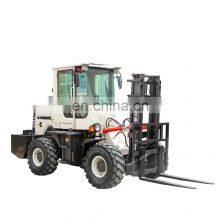 Diesel Small Forklift Truck 3 Ton 4 Ton 5 Ton Rough Terrain Forklift 4 Wheel Drive Truck Mounted Forklift thumbnail-1