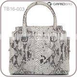 2016 New Design Ladies Python Pattern Leather Handbag Embossed Python Leather Bag thumbnail-1