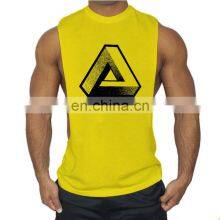 Wholesale Tank Top Bodybuilding 100% Cotton Men Tank Top Gym Fitness thumbnail-5