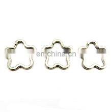 Custom Strong Durable Light Beautiful Star Shape Silver Key Chain Key Ring For Gift thumbnail-2