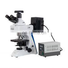 Dark Field Polarizer Mercury Light Fluorescence Microscope With Camera