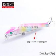 Fish Hunter DM5A 130MM Fishing Lure Hard Minnow Hard Bait Sea Bass Fishing Pesca Isca Artificial Bait thumbnail-5