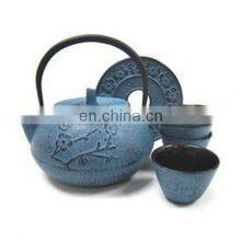 Chinese Traditional Tea Kettle Cast Iron Teapot With Strainer Trivet Cup Teapot Sets thumbnail-1
