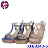 2015 latest high heel ladies shoes