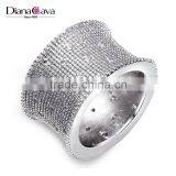 New Designer Ring Pave Setting Cubic Zirconia Statement Grand Party Best Ring thumbnail-1