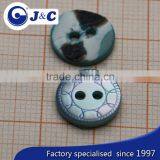 Dye Blue Colour Trocas Shell Button in 2 Holes thumbnail-2