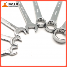 BODA 14-Piece High-quality. Combination Wrench Set for Sale, ChromeVanadium Steel, Long Pattern DesignInclude Metric Sizes 8mm-24mm With Storage Rack thumbnail-2