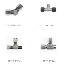Flareless Bite Type Flareless Bite Type Tube Union Flareless Bite Type Adapter Tube x NPT Male Straight Adapter Female Male Thread, thumbnail-2