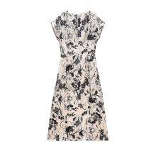 2025 Spring/Summer New European and American Women's Fashion Style Silk Texture Printed Dress thumbnail-3