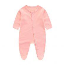 Newborn Baby Romper Onesie Jumpsuit Feet Wrap Long Sleeves Baby Climb Clothes Children's Pajama Cotton thumbnail-4