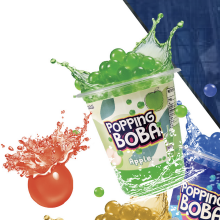 Bubble Tea Cup With Bubble Blends Fruity Pearls Burst Pop With Real Fruit Juice Popburst Bubble Boba Drink thumbnail-5