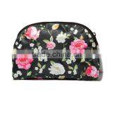 Custom Shell Shape Canvas Cosmetic Bag European Socialite Printing Flowers Free Makeup Samples thumbnail-2