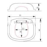 55mm 30W 50W Led Street Light Lens Cover in Borosilicate Glass thumbnail-2