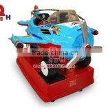 Deluxe Airplane Rocking Rides Blue Red QHRR-09 thumbnail-1