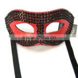 Sexy Woman Masquerade Vintage Mask Rose Red Feather Venice Carnival Half Face Dance Mask for All Party and Festival Face Mask fo thumbnail-4