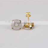 Micro Pave Setting Cheap Fashion Jewelry Stud Erring Made in China thumbnail-3