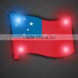 Happy Smile Face LED Flashlight Plastic Lapel Pin, Custom Brooch Pin Wholesaler thumbnail-4