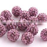 Light Amethyst Color 8mm to 20mm AAA Quality Wholesales Colorful Clay Crystal Rhinestone Beads for Necklace Jewelry Fashion thumbnail-1
