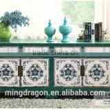 Antique Oriental Furniture-Tibetan Antique Painted Cabinet