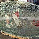 DECORATIVE GLASS TABLE TOP