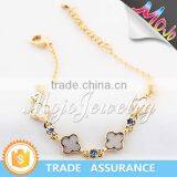 Adjustable Beautiful Golden and Crystal Bracelets thumbnail-3