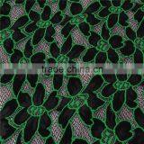 Fluorescent Green Fancy French Chantilly Lace Fabric thumbnail-4