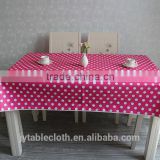 Plain coloured PVC tablecloth