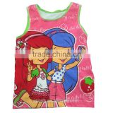 Girl vest girl camisole 100 cotton so cute with OEM service latest design