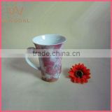 Porcelain mug with decal