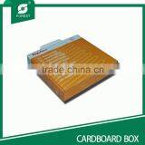 CARDBOARD PACKING BOX FLAT PACK GIFT BOX WITH HANDLE