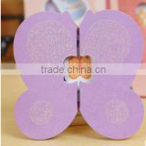 Purple butterfly foldable shape thanksgiving card/birthday card/greeting card