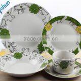 20 Pcs Ceramic Round Dinner Set With Plate Set Bowl Cup and Saucer thumbnail-2