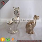 unique electroplate ceramic animal gift craft