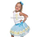 2015 Bulk Pretty Fluffy National Holiday Party Dress Children's Boutique Puffy Short Frock Dress for Cute Baby Girls Party Dress thumbnail-1