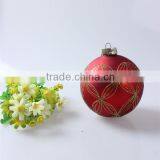 China Manufacturer Promotional Gift Wholesale Decorative Hand Painting Red High Quality Glass Ball Ornament thumbnail-5