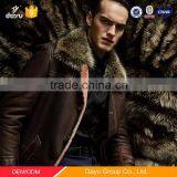 High-end Men Business Winter Coat Custom Made Tailor Made Overcoats Varsity Leather Woolen Jacket thumbnail-2