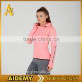 Woman Sportswear Apparel Clothing Custom Round Neckline Gym Hoodies thumbnail-1
