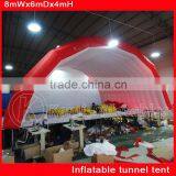 Red White 8x6x4mH Giant Inflatable Stage Tent Commercial Inflatable Tunnel Tent Outdoor Events Inflatable Tent Inflatable Marque thumbnail-2