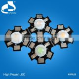 Wide viewing angle 3 watt blue led diode