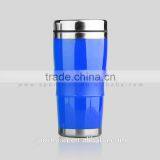 Stocked Eco-friendly feature mug Fba service 16oz stainless steel with lid drinkware mug China supplier travel mug