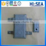 Welding Type Zinc Anode with Double Iron Feet for Ship Hull