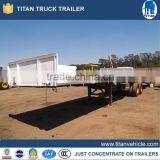 2 Axle Flatbed Interlink / Tandem Flatbed Semi Trailer for Sale thumbnail-1