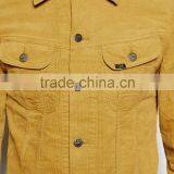 High Quality Man Tan Color Corduroy Jacket Coat (LOTJ326) thumbnail-5