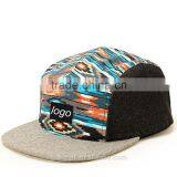 Fashion Design 100% Cotton Blank Wholesale Custom 5 Panel Hats thumbnail-3