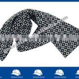 Geometry Pattern Scarf for Men thumbnail-1