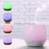 Wholesale Music 300ml Timing Function 7 Color Led Light Air Humidifier,wooden Aroma Diffuser